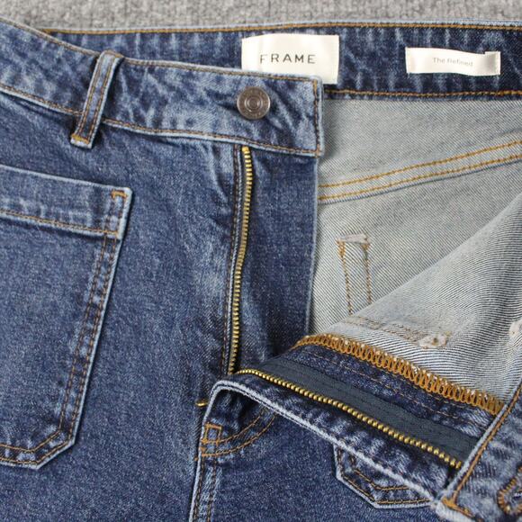 Frame Jeans Womens 26 The Refined Saturn Wide Leg High Rise Denim Office Luxury - Picture 8 of 16